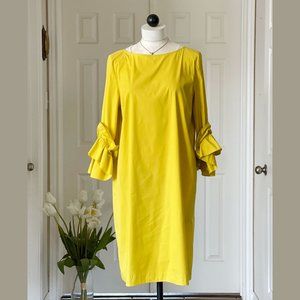 NWT Lafayette 148 Ruffle Sleeve Knee-length Dress